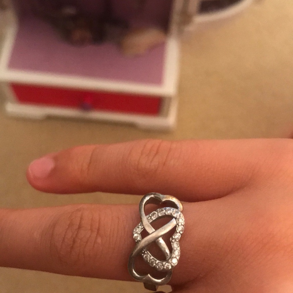 heart infinity ring